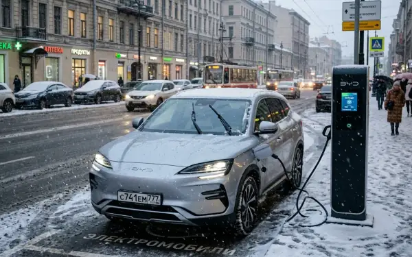 Реальный запас хода BYD зимой: тест при -25°C