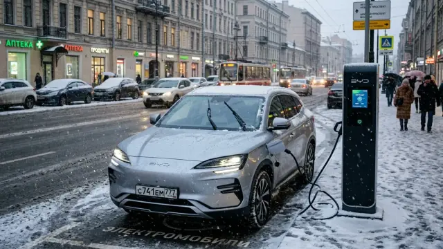 Реальный запас хода BYD зимой: тест при -25°C