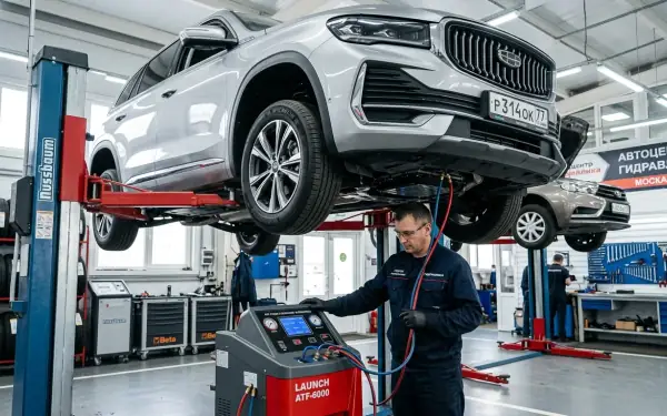 Замена масла АКПП Aisin Geely Monjaro: гид