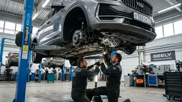 Масло в редуктор и раздатку Geely Monjaro замена