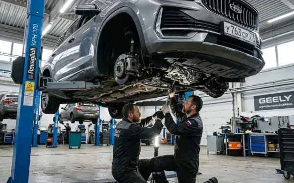 Масло в редуктор и раздатку Geely Monjaro замена