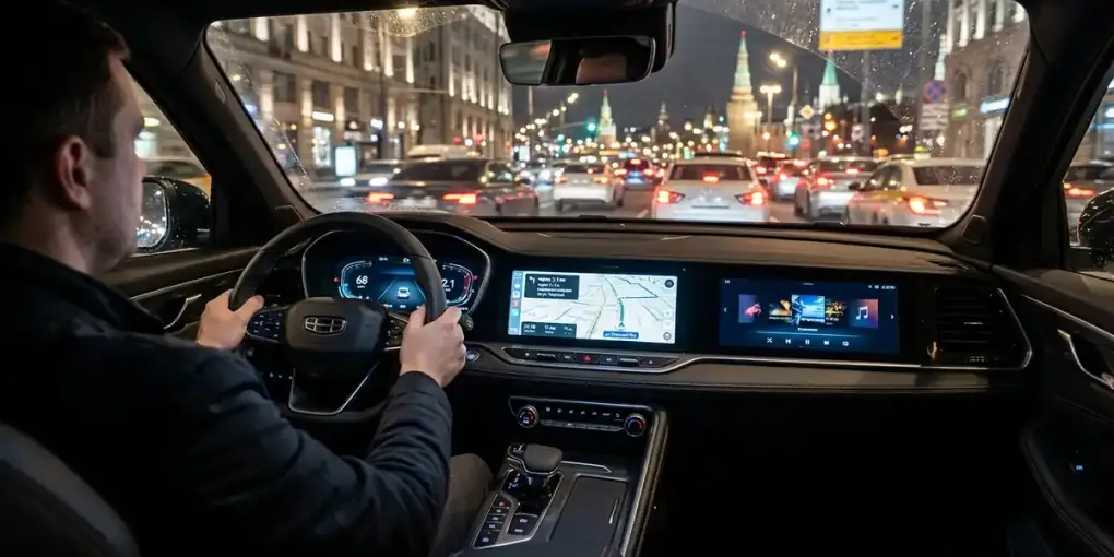 Установка яндекс навигатора geely monjaro