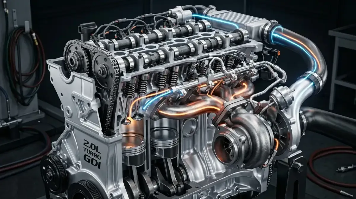 Двигатель Haval GW4C20A в разрезе