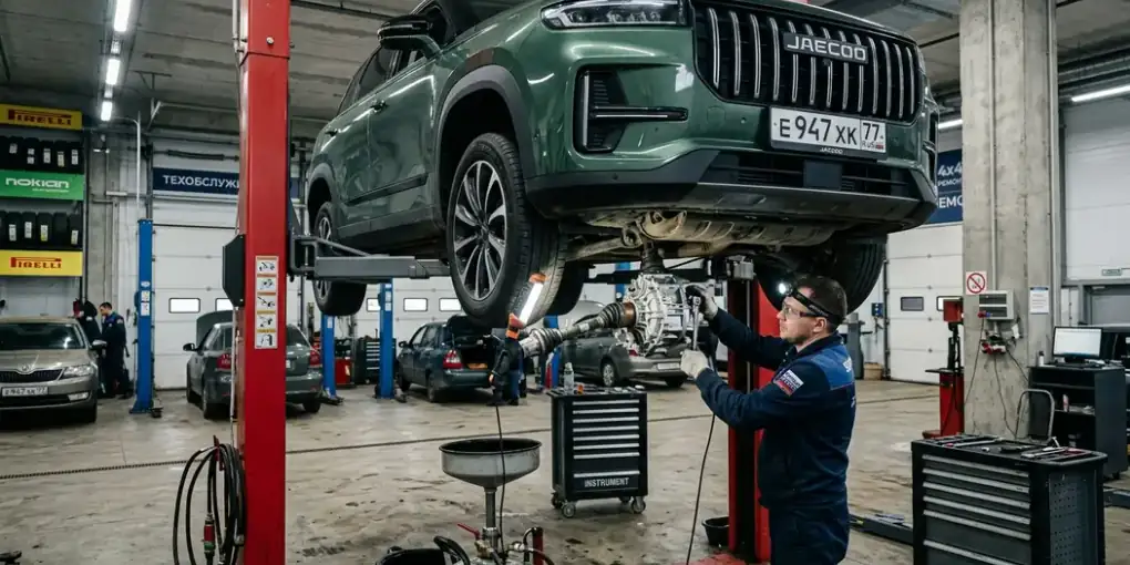 Масло в редуктор и муфту 4WD Jaecoo J7 замена