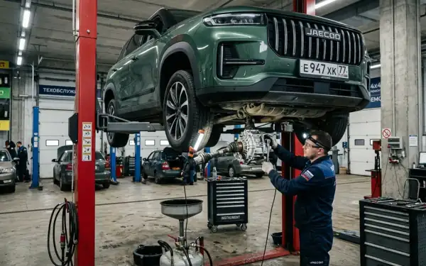 Масло в редуктор и муфту 4WD Jaecoo J7 замена