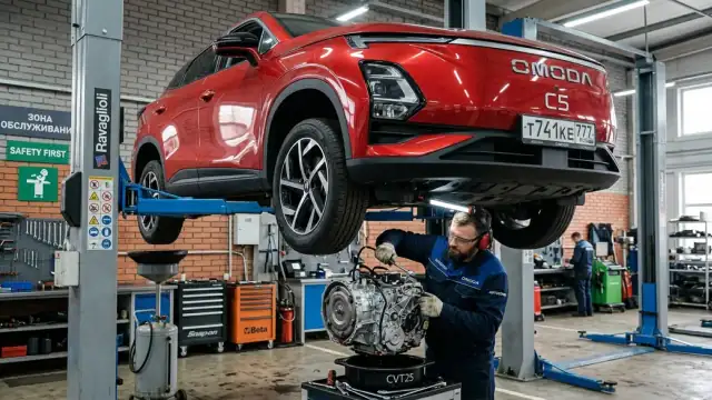 Масло в вариатор Omoda C5 CVT25 замена допуски
