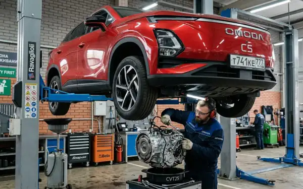Масло в вариатор Omoda C5 CVT25 замена допуски