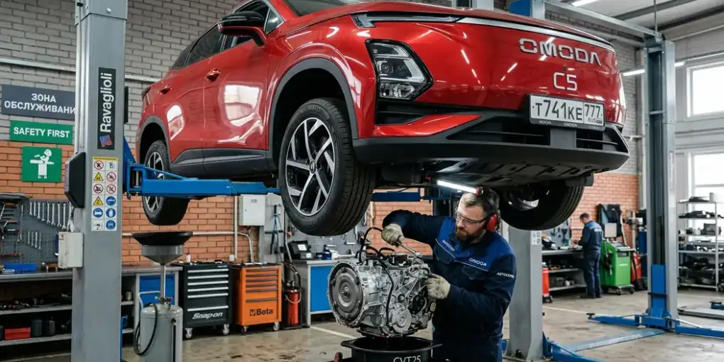 Масло в вариатор Omoda C5 CVT25 замена допуски