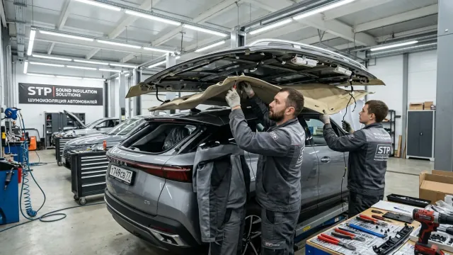 Шумоизоляция крыши Omoda C5: убираем конденсат